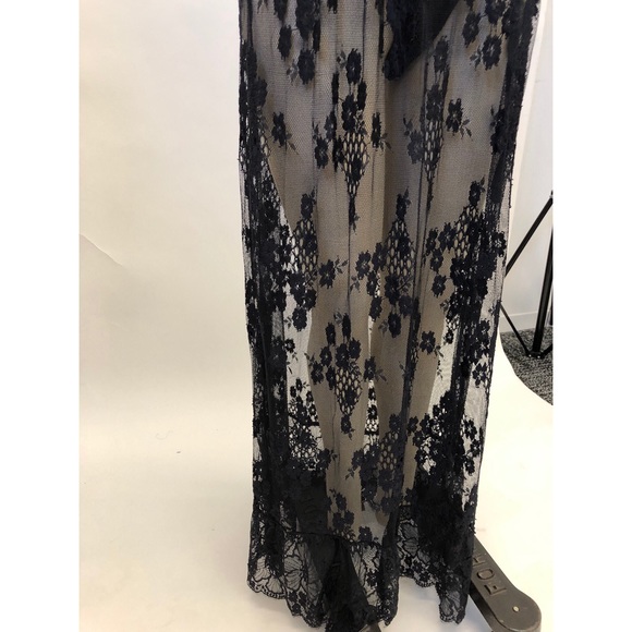 Sheer French Lace Maxi Festival Maxi boho skirt - Picture 4 of 4